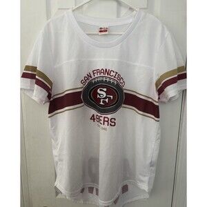 San Francisco 49er Women's  Football  Soft Mesh Jersey Size XL